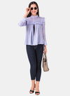 Sky Blue Colour MESMORA Designer Western Party Wear Stylish Fancy Top Collection MF504